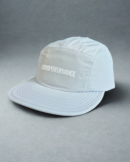 STRYD Performance Signature Run Cap – Stone colour unisex lightweight recycled nylon running hat. Sunshine Coast QLD Australia