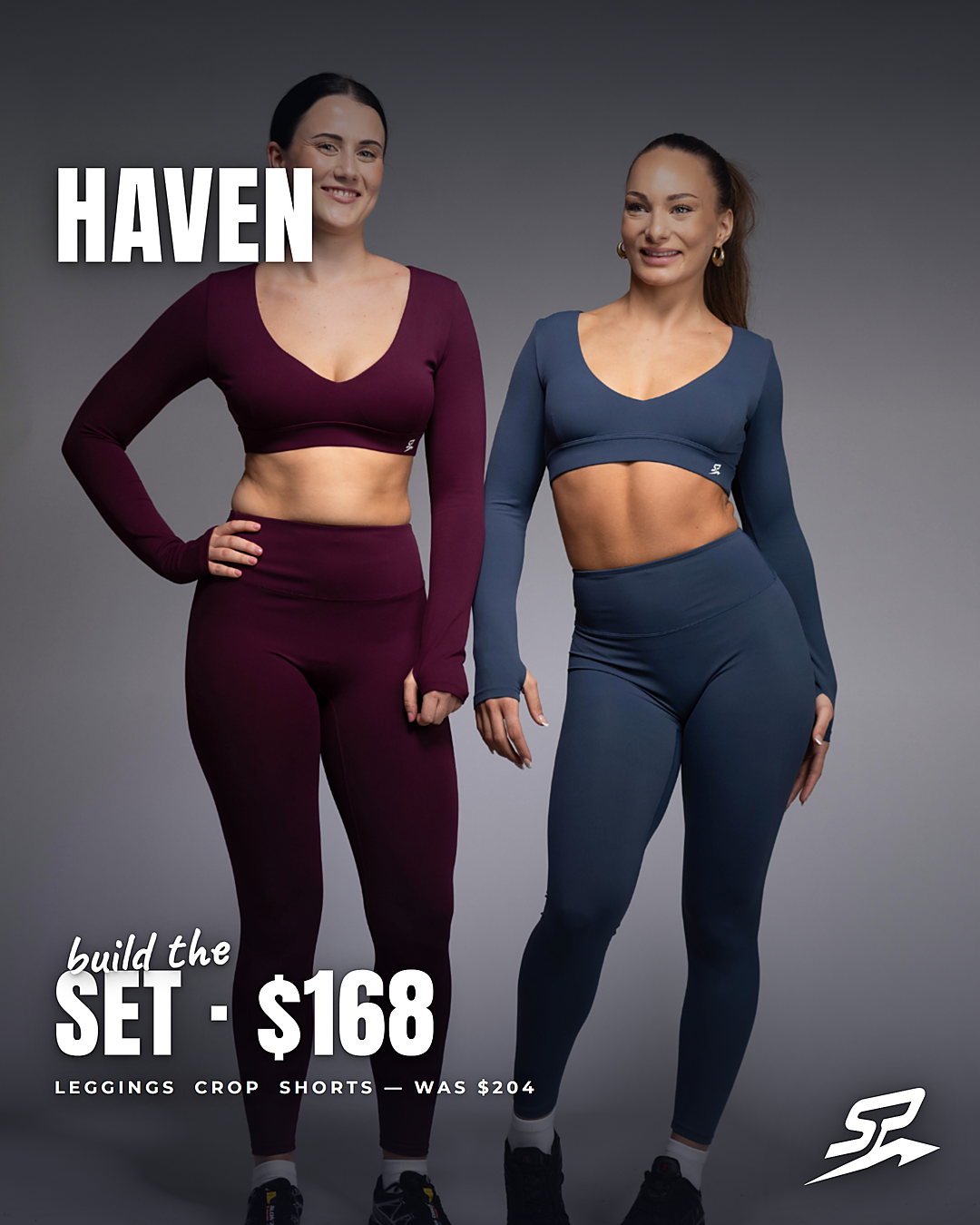HAVEN High-Rise Fitted Training Shorts