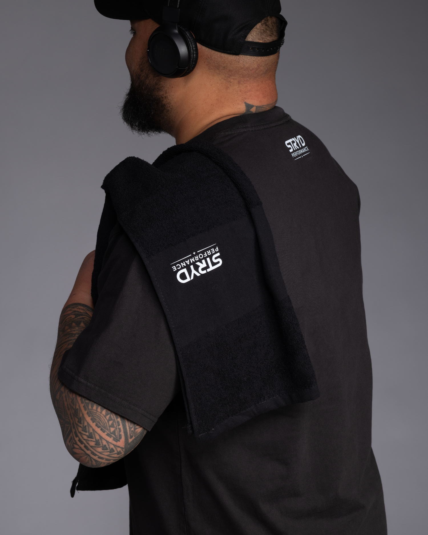 STRYD Performance Gym Towel Black