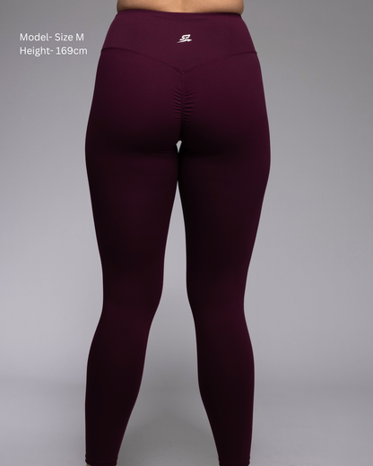 Haven Leggings in Berry – high-waisted squat-proof leggings for women's strength training | STRYD Performance
