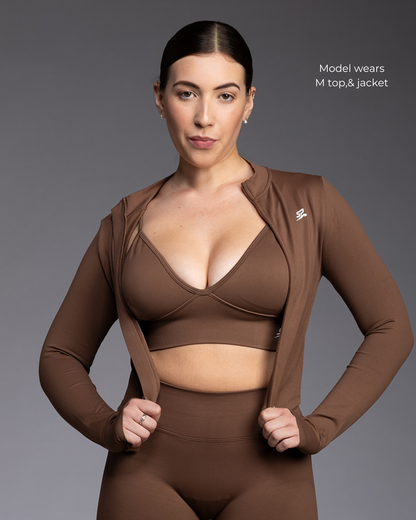 PEACHES Sculpted fitted Mid Weight Jacket