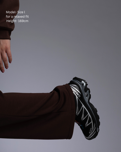 Soul Soft Track Pant – women's high-rise wide leg pant, Espresso colourway | STRYD Performance
