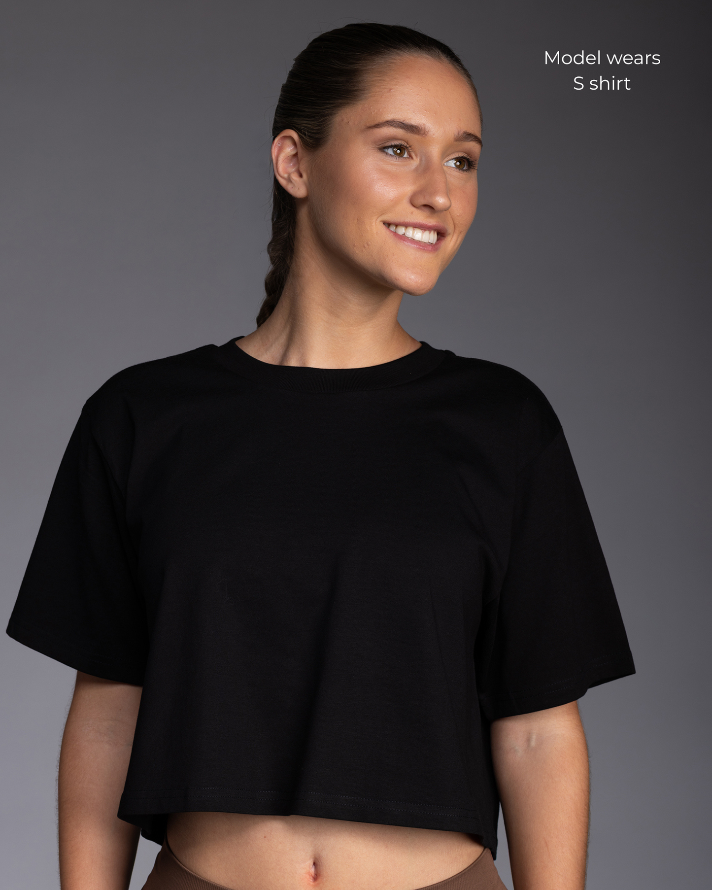 CROP IT LIKE ITS HOT - Womens Cropped Tee STEALTH